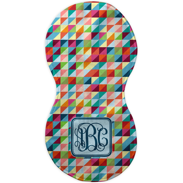 Retro Triangles Burp Peanut Shaped Flat