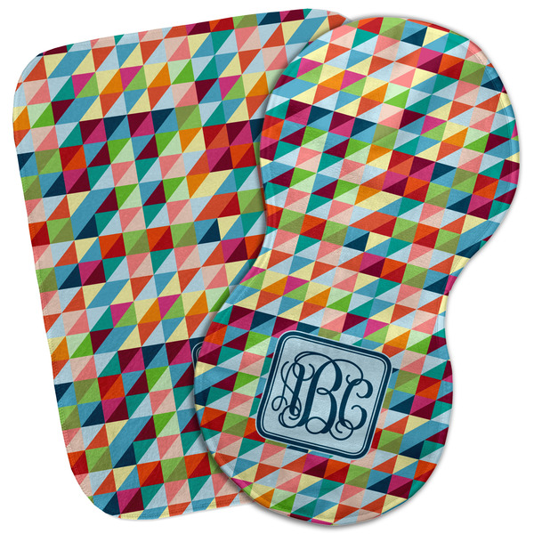 Custom Retro Triangles Burp Cloth (Personalized)