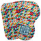 Retro Triangles Burp Cloth (Personalized)