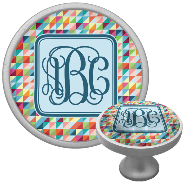 Custom Retro Triangles Cabinet Knob (Personalized)