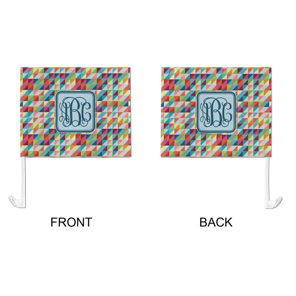 Retro Triangles Car Flag - Large - APPROVAL