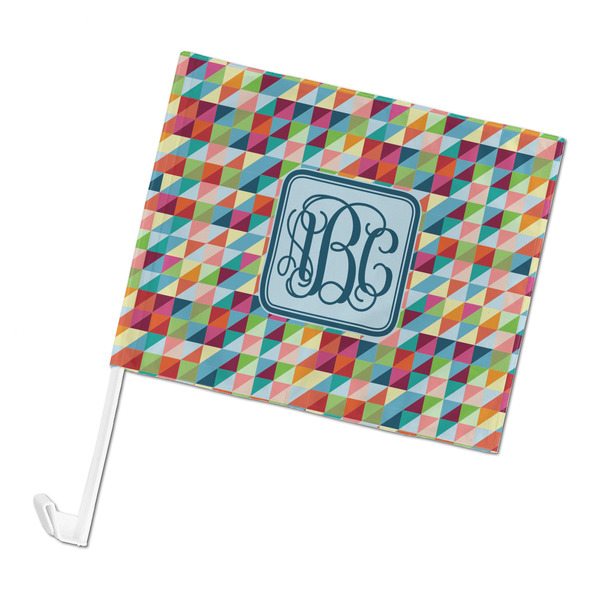 Custom Retro Triangles Car Flag (Personalized)