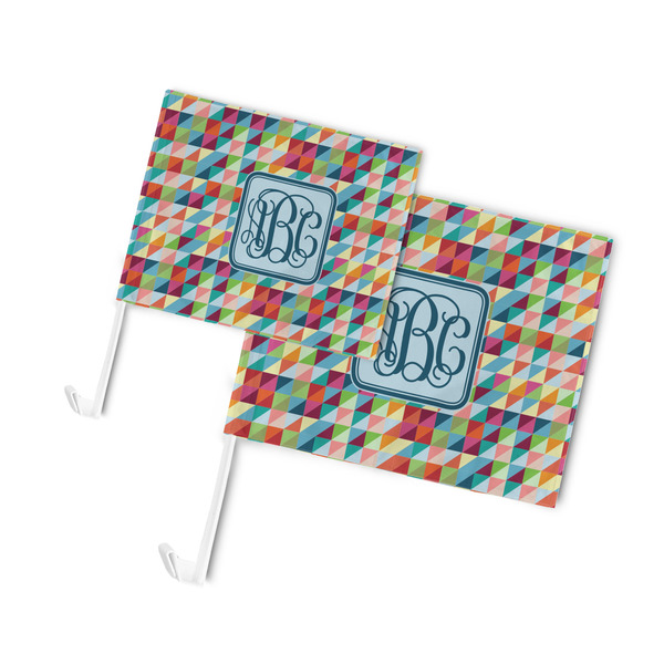 Retro Triangles Car Flags - PARENT MAIN (both sizes)