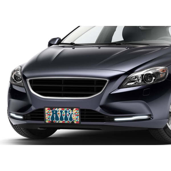 Retro Triangles Car License Plate Lifestyle