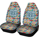 Retro Triangles Car Seat Covers (Set of Two) (Personalized)