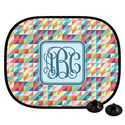 Retro Triangles Car Side Window Sun Shade (Personalized)
