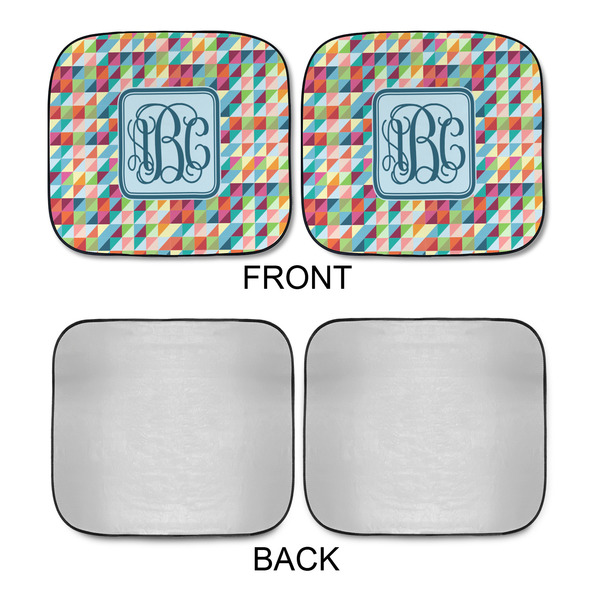 Retro Triangles Car Sun Shades - APPROVAL