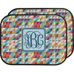 Retro Triangles Car Floor Mats (Back Seat) (Personalized)
