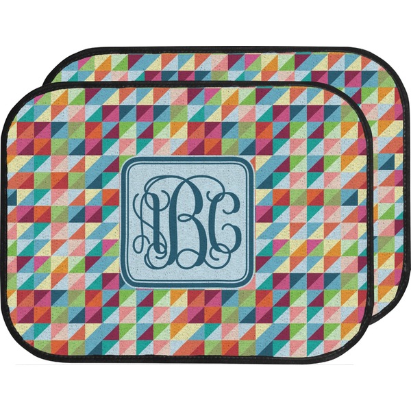 Retro Triangles Custom Car Floor Mats Set (2Front & 2Back)