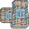 Retro Triangles Car Floor Mats Set - 2 Front & 2 Back (Personalized)