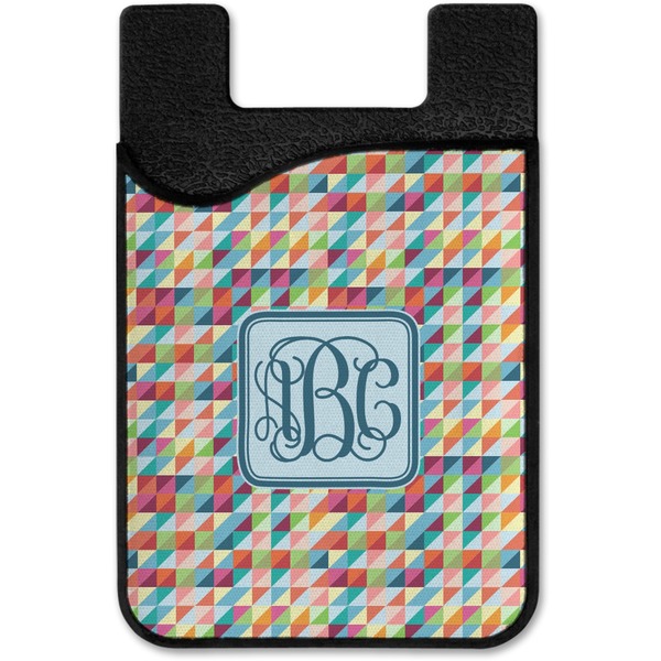 Retro Triangles Cell Phone Credit Card Holder