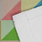 Retro Triangles Close up of Fabric