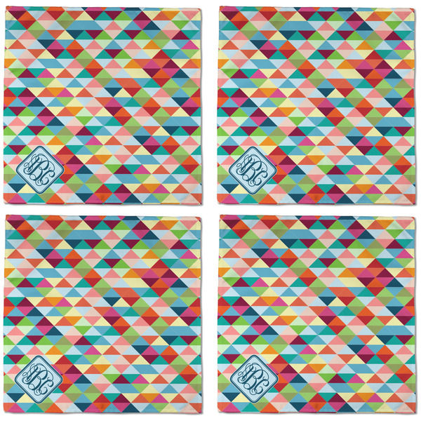 Retro Triangles Cloth Napkins - Personalized Dinner (APPROVAL) Set of 4