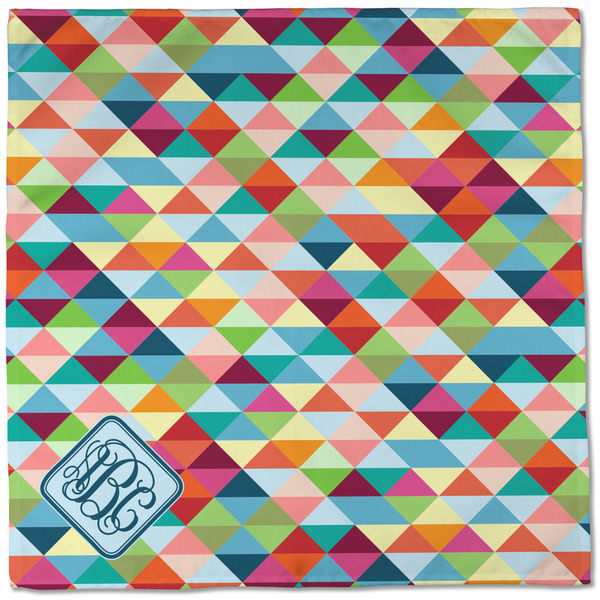Retro Triangles Cloth Napkins - Personalized Dinner (Full Open)