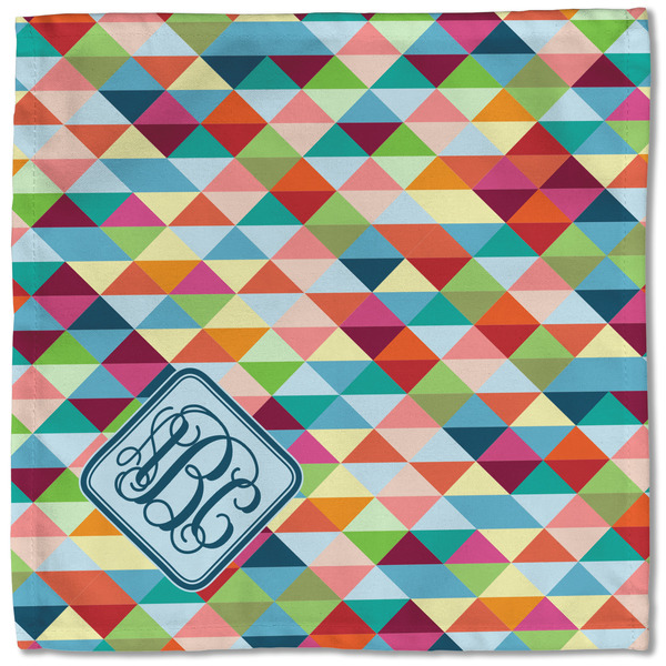 Retro Triangles Cloth Napkins - Personalized Lunch (Single Full Open)
