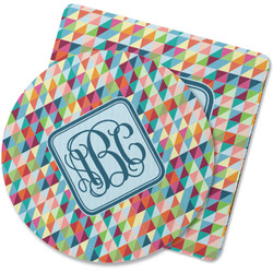 Retro Triangles Rubber Backed Coaster (Personalized)