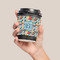 Retro Triangles Coffee Cup Sleeve - LIFESTYLE