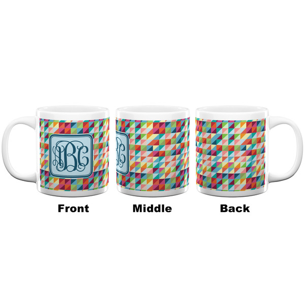 Retro Triangles Coffee Mug - 20 oz - White APPROVAL