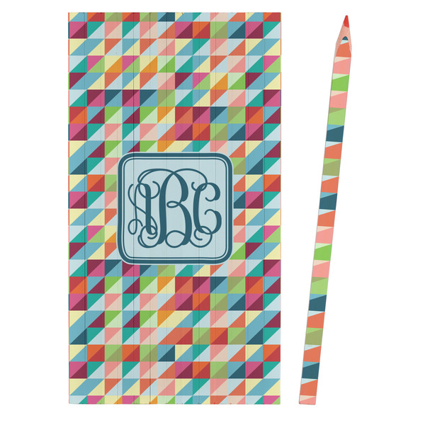 Retro Triangles Colored Pencils - Front View