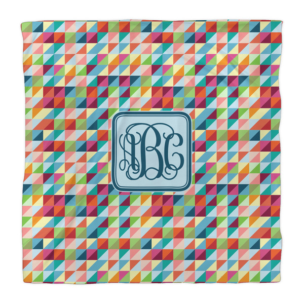 Retro Triangles Comforter - Queen - Front