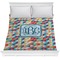 Retro Triangles Comforter - Full / Queen (Personalized)