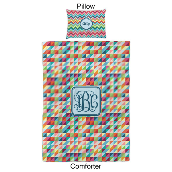 Retro Triangles Comforter Set - Twin XL - Approval