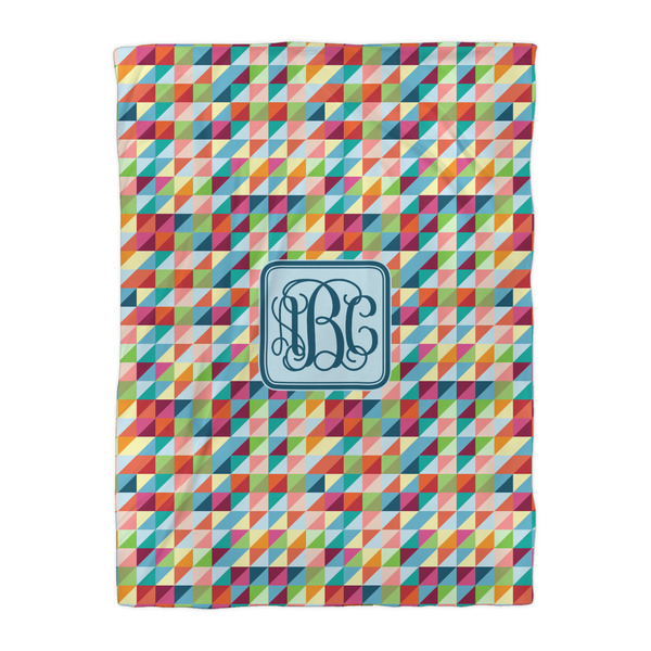 Retro Triangles Comforter - Twin XL - Front