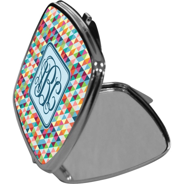 Retro Triangles Compact Mirror (Side View)