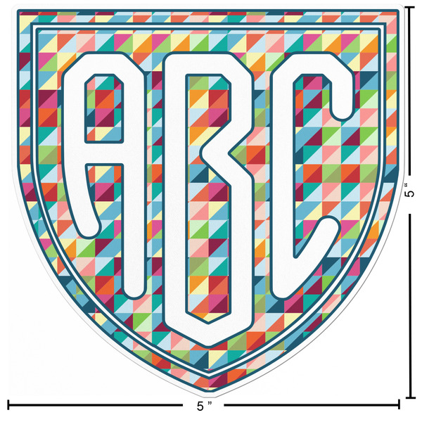 Retro Triangles Custom Shape Iron On Patches - L - APPROVAL