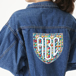Retro Triangles Large Custom Shape Patch - 2XL (Personalized)