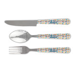 Retro Triangles Cutlery Set (Personalized)