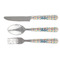Retro Triangles Cutlery Set - FRONT