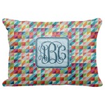Retro Triangles Decorative Baby Pillowcase - 16"x12" (Personalized)