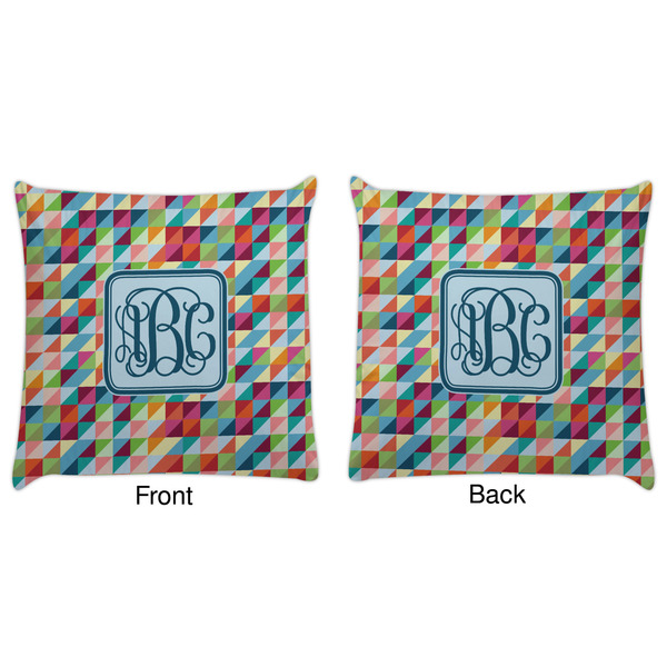 Retro Triangles Decorative Pillow Case - Approval