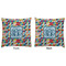 Retro Triangles Decorative Pillow Case - Approval