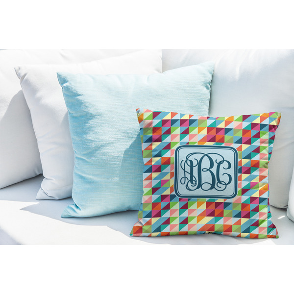 Retro Triangles Decorative Pillow Case - LIFESTYLE 2