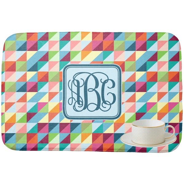 Retro Triangles Dish Drying Mat