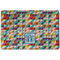 Retro Triangles Dog Food Mat w/ Monogram