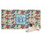 Retro Triangles Dog Towel (Personalized)