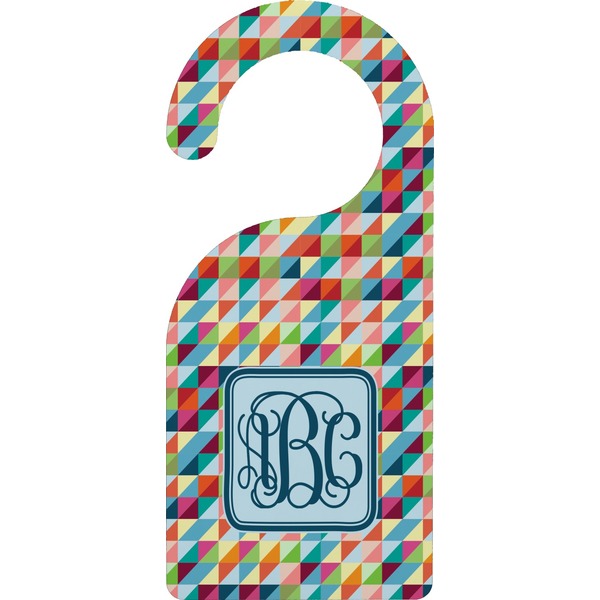 Custom Retro Triangles Door Hanger (Personalized)