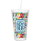 Retro Triangles Double Wall Tumbler with Straw (Personalized)