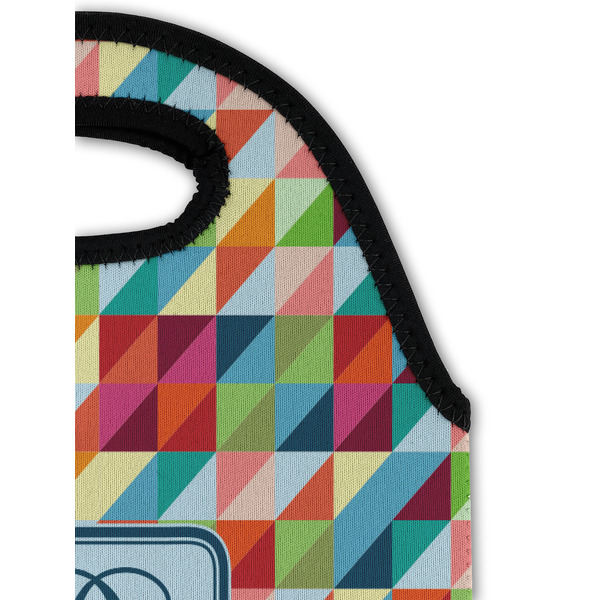 Retro Triangles Double Wine Tote - Detail 1 (new)