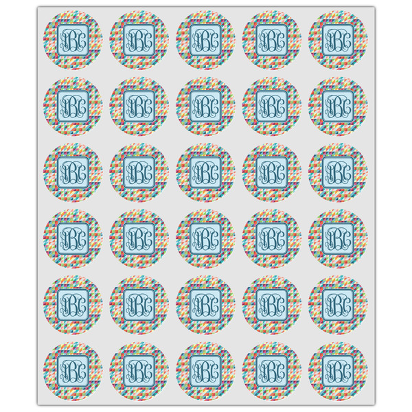 Retro Triangles Drink Topper - XSmall - Set of 30