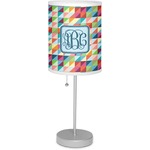 Retro Triangles 7" Drum Lamp with Shade Linen (Personalized)