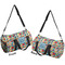 Retro Triangles Duffle bag large front and back sides