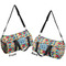 Retro Triangles Duffle bag small front and back sides