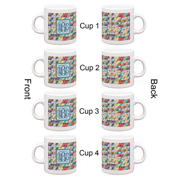 Retro Triangles Espresso Cup Set of 4 - Apvl