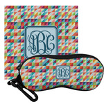 Retro Triangles Eyeglass Case & Cloth (Personalized)