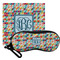 Retro Triangles Personalized Eyeglass Case & Cloth