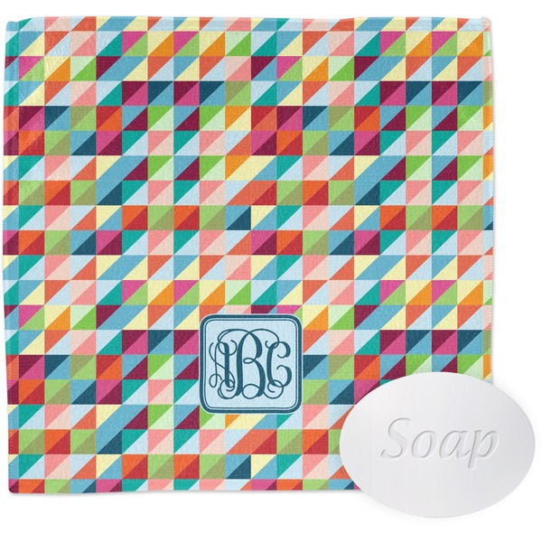 Custom Retro Triangles Washcloth (Personalized)